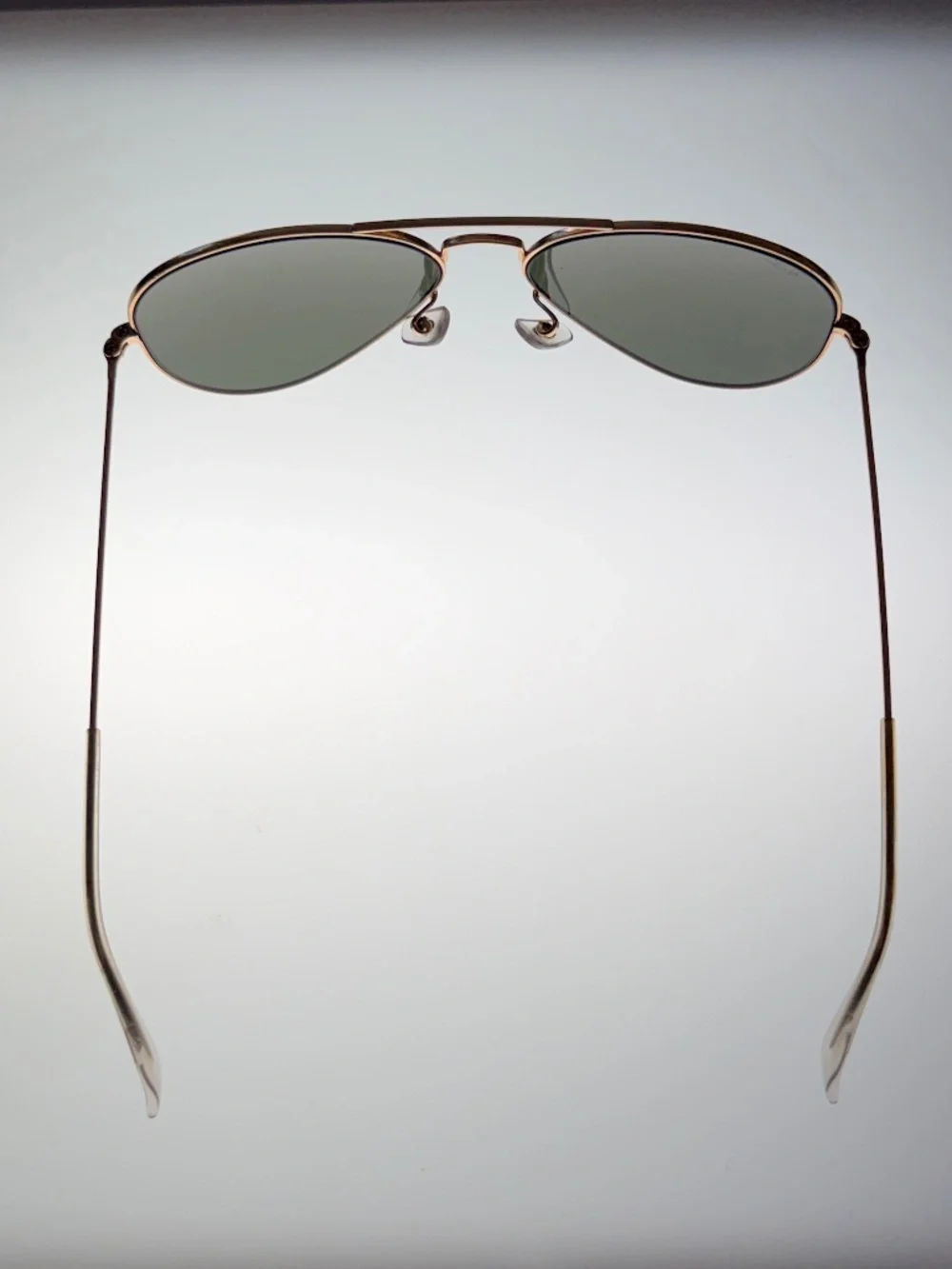 Ray-Ban~Aviator Classic~RB3025~Gold Frame:Green Lenses~Size 55-14
